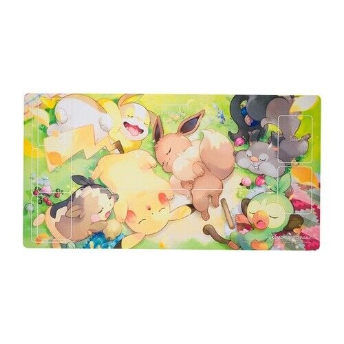 Pikachu Eevee Playmat "Thank You Everyone" - Pokemon Center Official